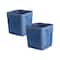 DII® 13" Zig Zag Stitch Trapezoid Fabric Bins, 2ct.